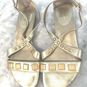 Cole Haan Gold Grecian Style Sandal size 7 1/2B